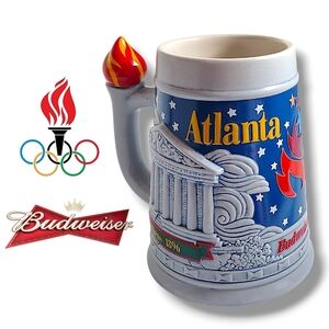 Budweiser 96 Atlanta Olympics Beer Mug